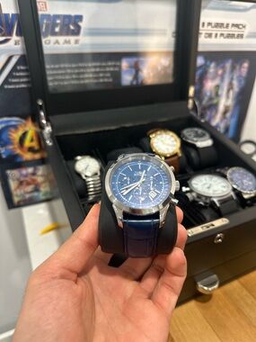 Invicta Chronograph Watch with Leather Strap